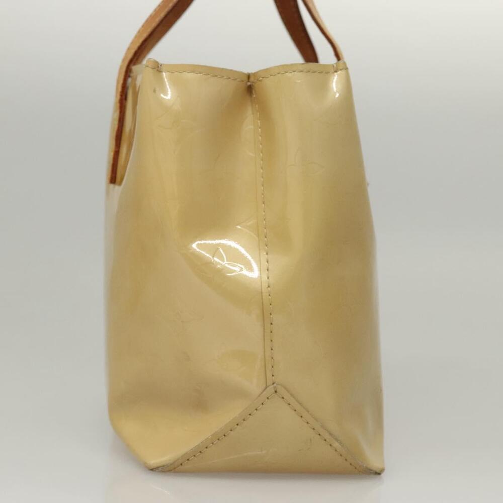 LOUIS VUITTON Monogram Vernis Reade PM Hand Bag Beige M91334 - Picture 4 of 16